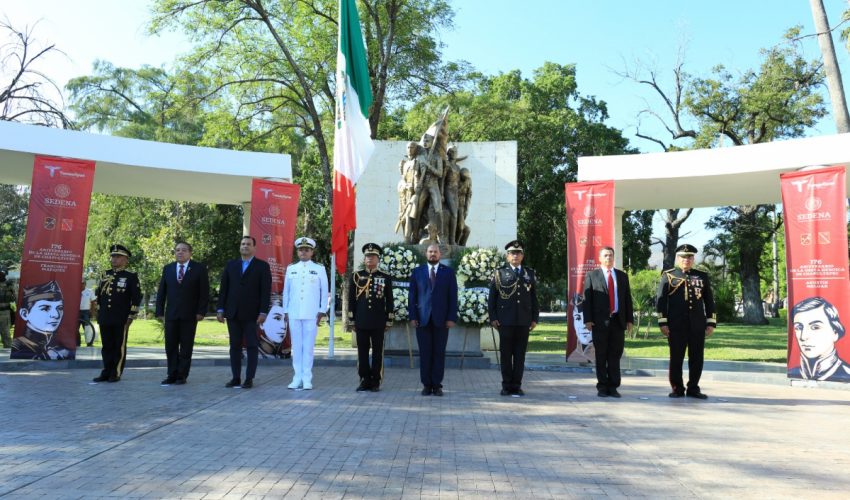 Conmemoran 176 aniversario de la gesta heroica de los Niños Héroes de Chapultepec
