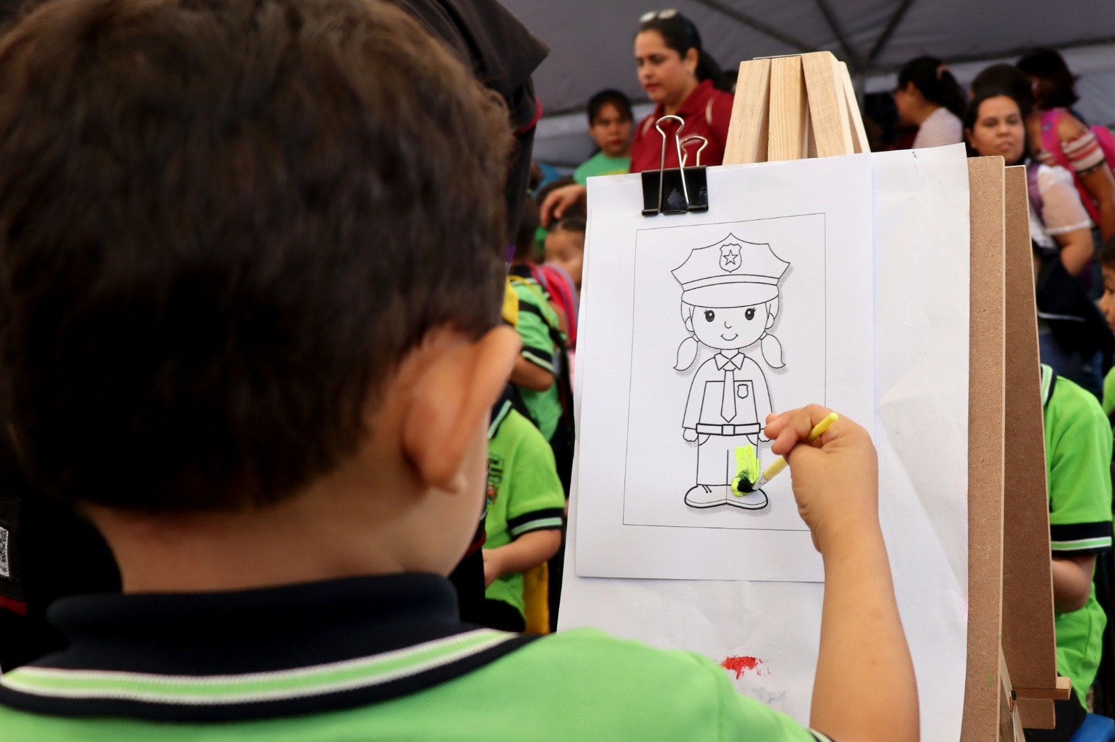 Estudiantes visitan stand de la SSPT en la Feria Tamaulipas 2023