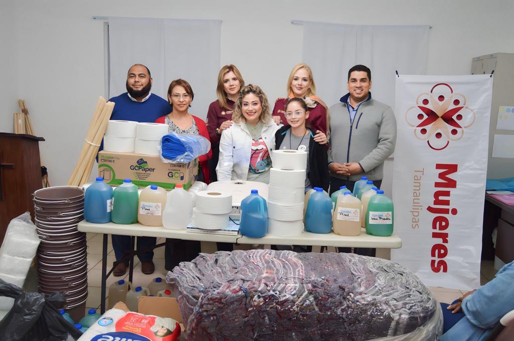 Dona Gobierno de Tamaulipas artículos de primera necesidad a centros migrantes fronterizos