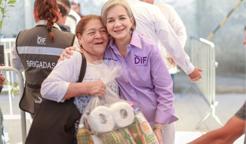 Más de 450 habitantes de Mainero reciben 4 mil 500 apoyos de la brigada «Transformando Familias» del DIF Tamaulipas