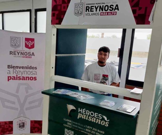 Instalan módulo de información en puente Reynosa-Hidalgo