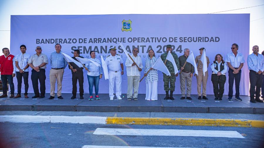 Garantizan seguridad para 240 mil vacacionistas en la Playa Bagdad de Matamoros
