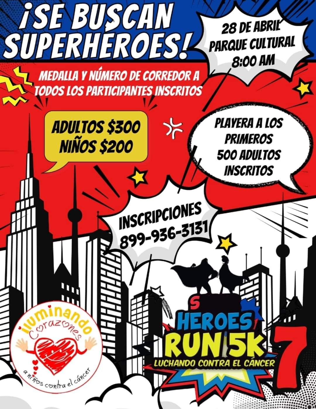 Fundación de Reynosa invita a carrera de super héroes