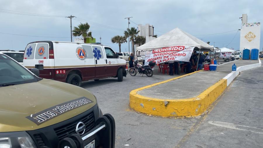 Elementos de Protección Civil continúan realizando rondines en Playa Bagdad