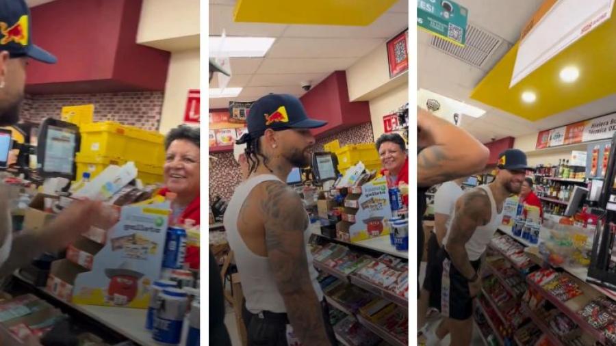 Maluma va a Oxxo por ‘chelas’ en Monterrey