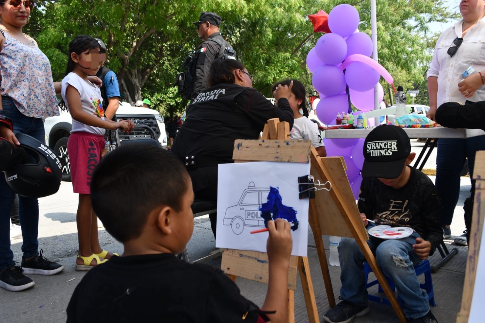 Implementa Guardia Estatal de Género campaña interactiva con menores para prevenir violencia