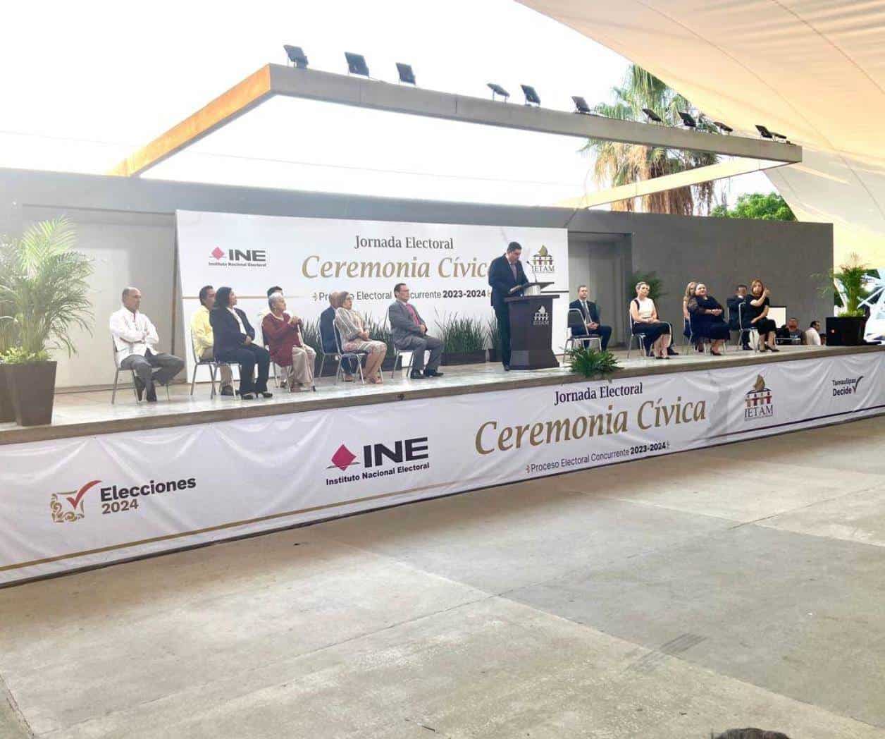 INE y el IETAM dan banderazo de arranque a la jornada electoral