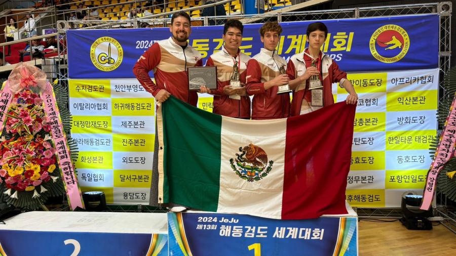 Tamaulipecos destacan con primeros lugares en Mundial de Haidong Gumdo
