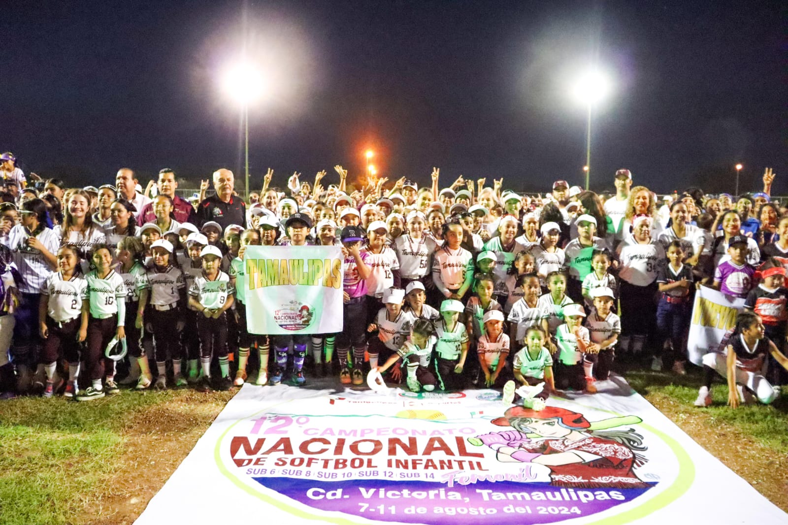 María de Villarreal inaugura Campeonato Nacional de Softbol Femenil Infantil 2024