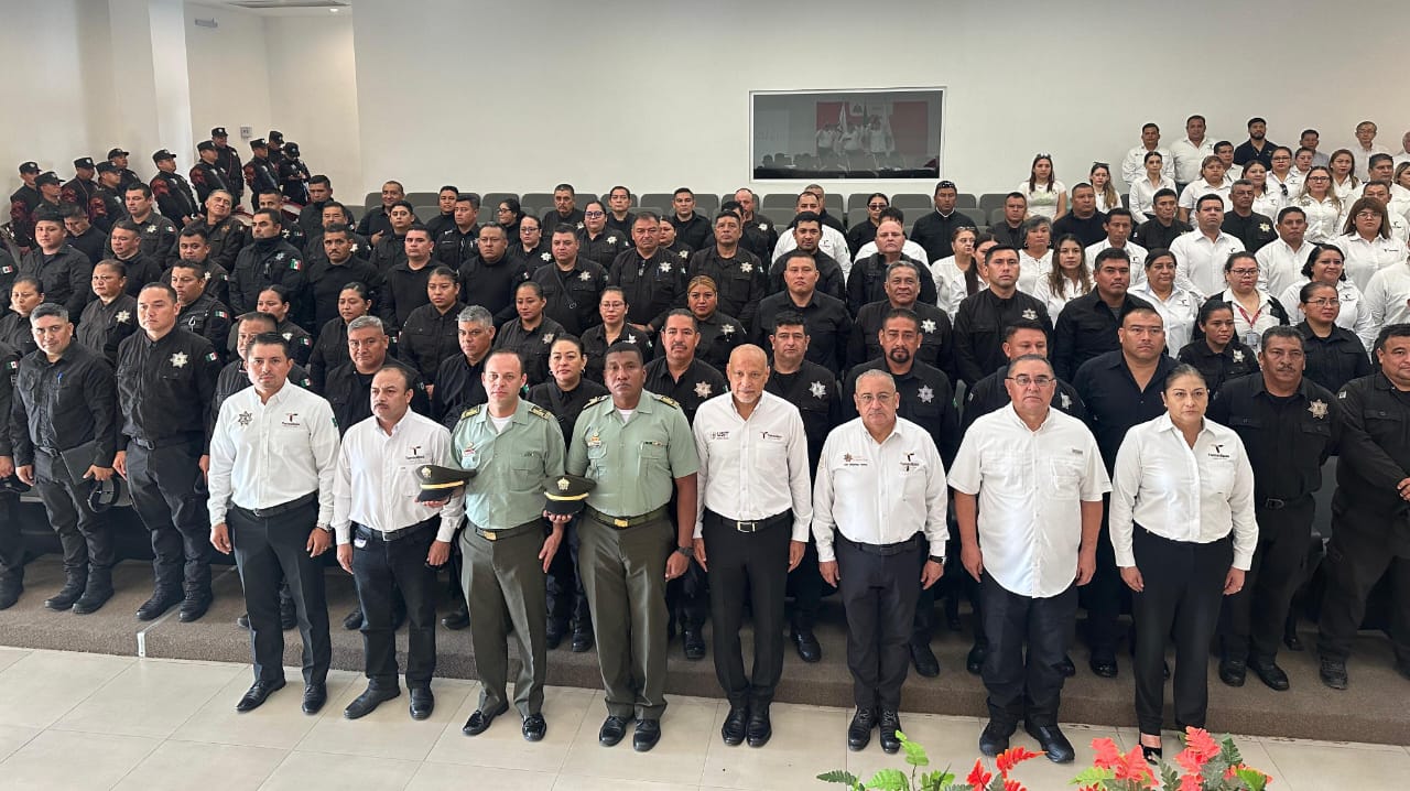 La policía Nacional de Colombia inicia la capacitación a personal de la Guardia Estatal