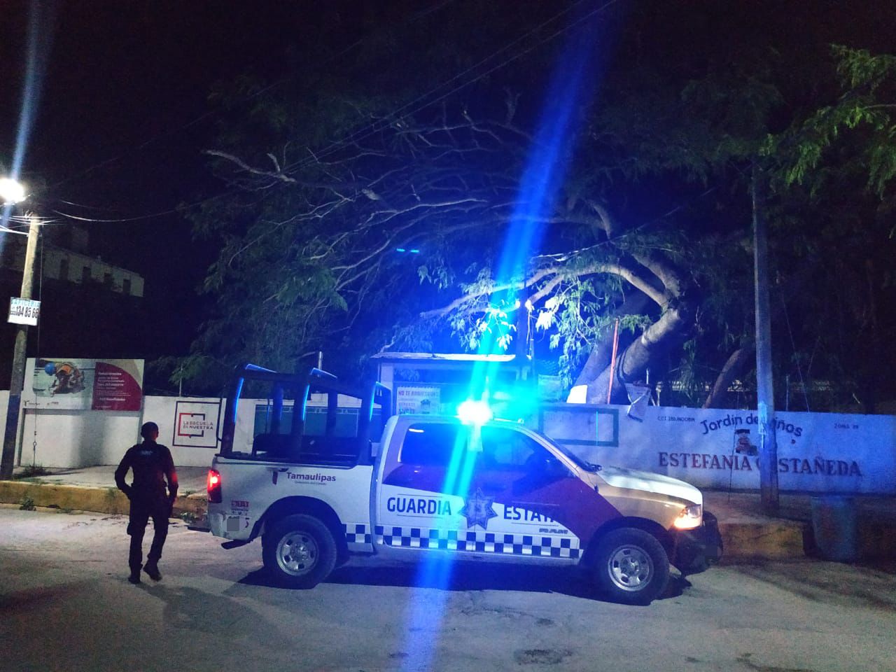 Realiza la Guardia Estatal los recorridos nocturnos en los planteles educativos