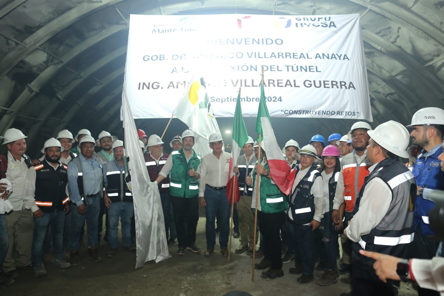 Américo Atestigua conexión del túnel en la autopista Mante-Ocampo-Tula