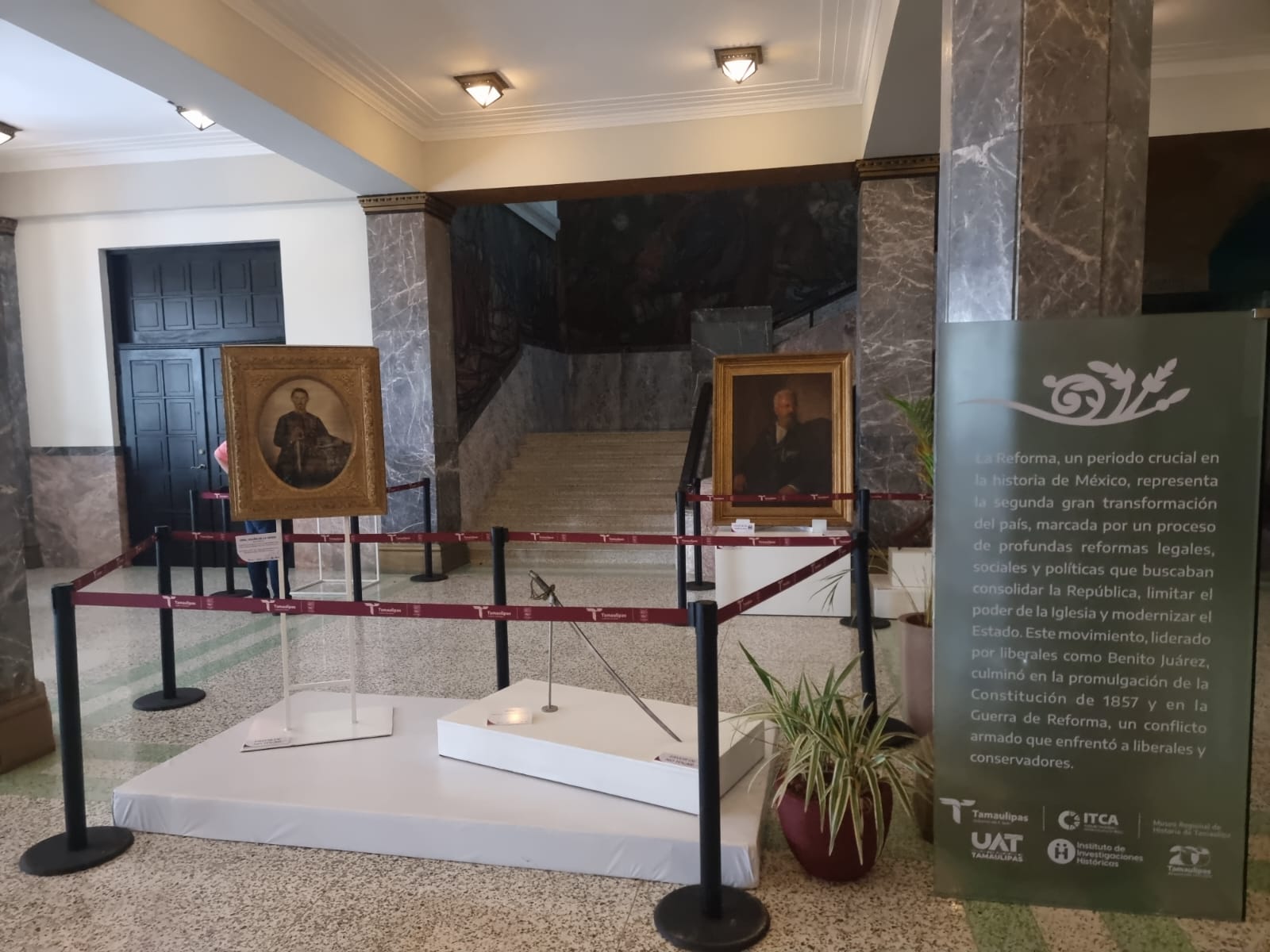 Inauguran la exposición ‘Historia en Transformación’ en el Palacio de Gobierno de Tamaulipas, explorando el legado de cambios históricos