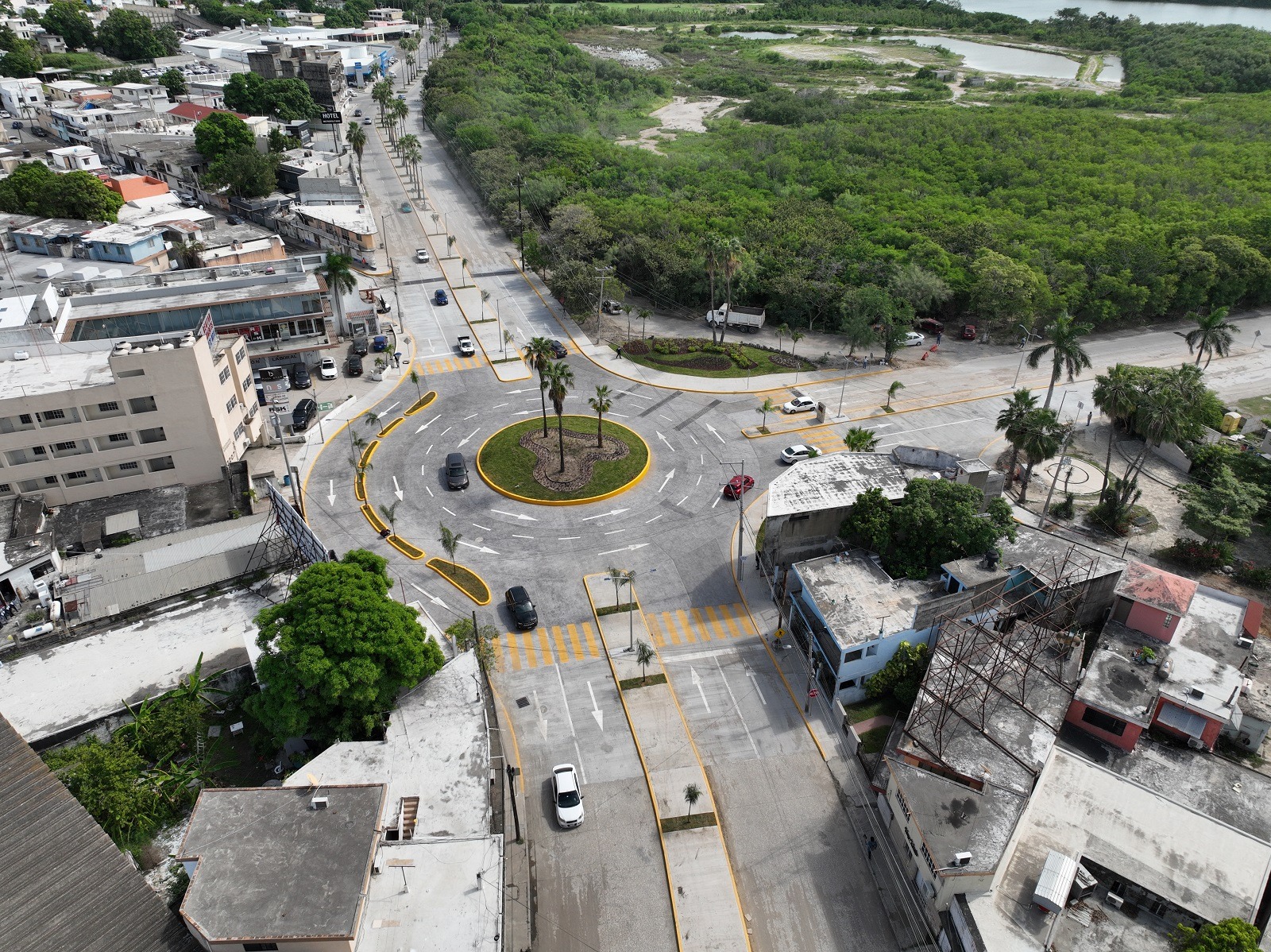 El gobierno del Dr Américo Villarreal Anaya construye la Glorieta Bicentenario en Tampico