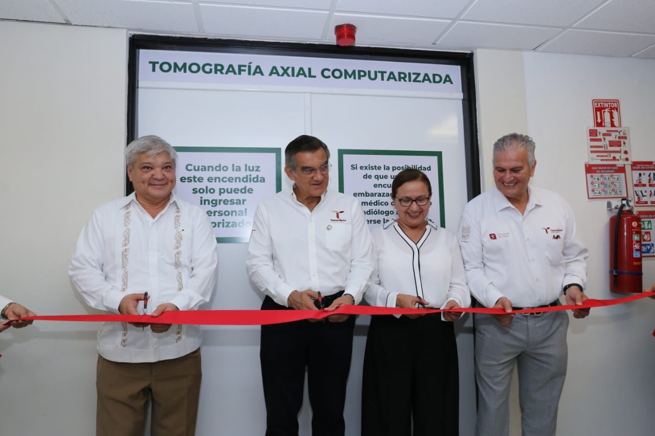 El gobernador Dr Américo Entrega tomógrafo al Hospital Infantil de Tamaulipas