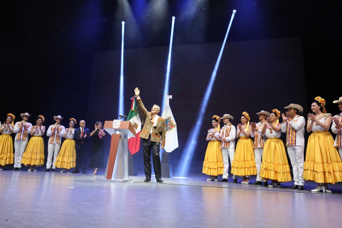 El gobernador Américo Villarreal inaugura la edición XXII del Festival Internacional en el Seno Mexicano