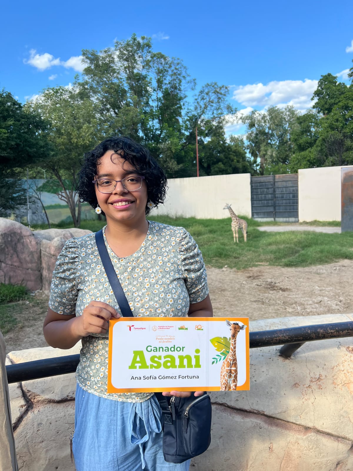 El nombre ganador será “Asani” para el bebé jirafa del Zoológico Tamatán