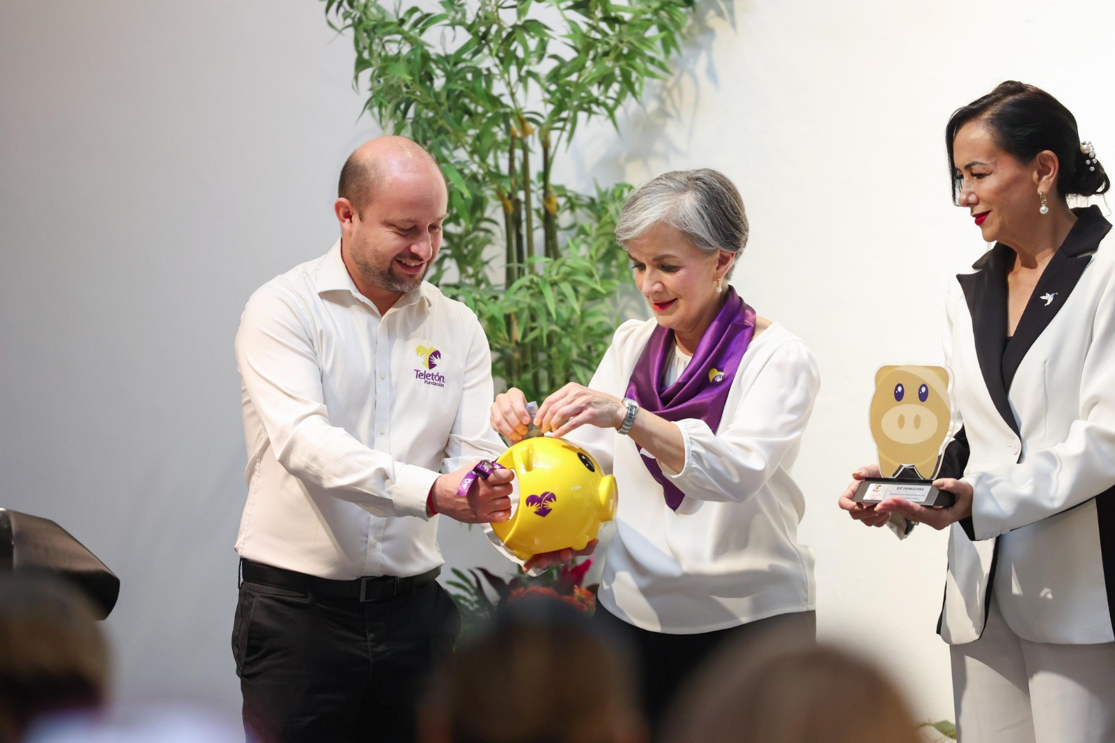 María de Villarreal da inicio al Boteo Teletón 2024 en Tamaulipas