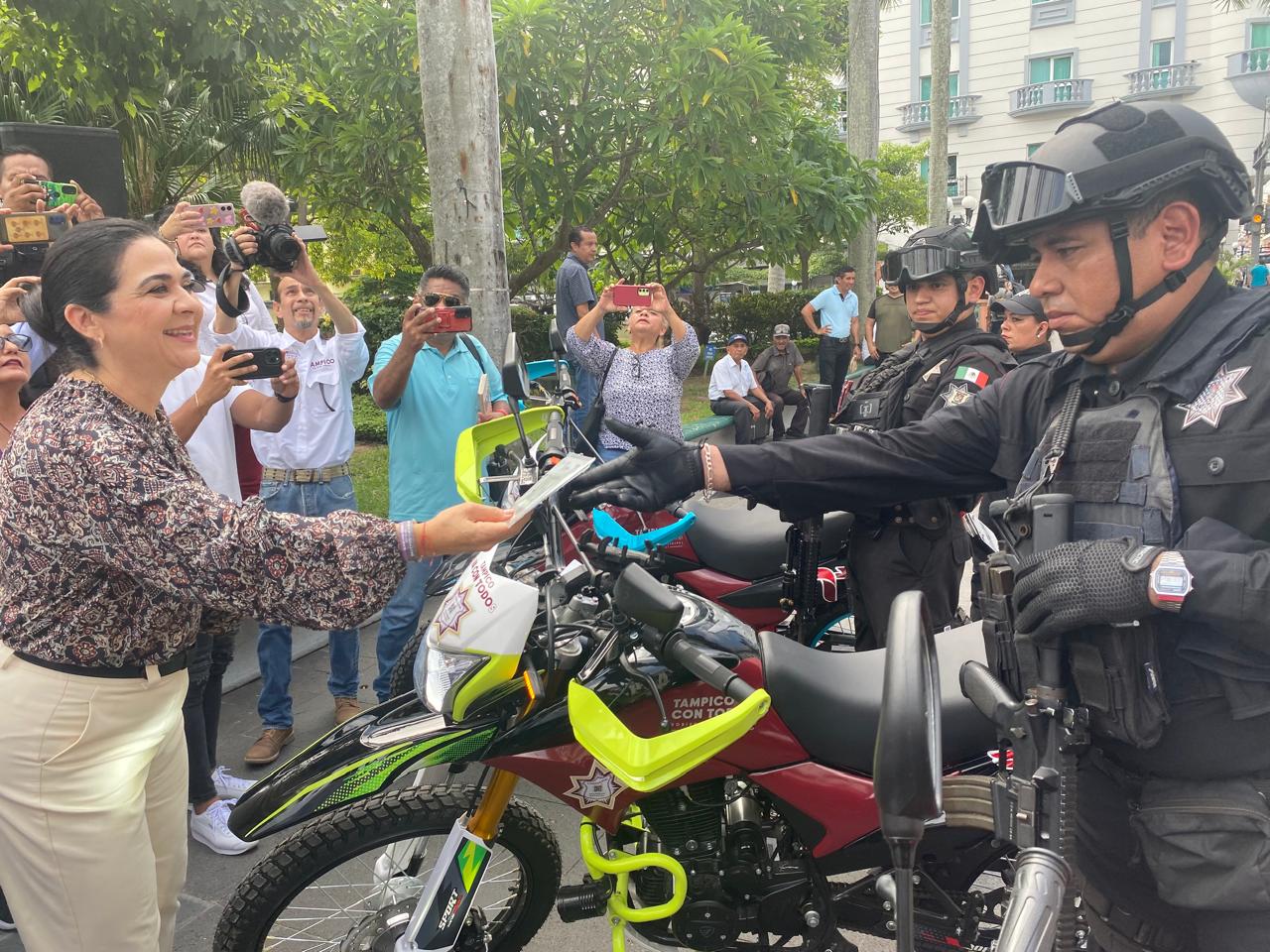 Seguridad en Tampico se Refuerza: Guardia Estatal Recibe Nuevas Motocicletas y Bicicletas