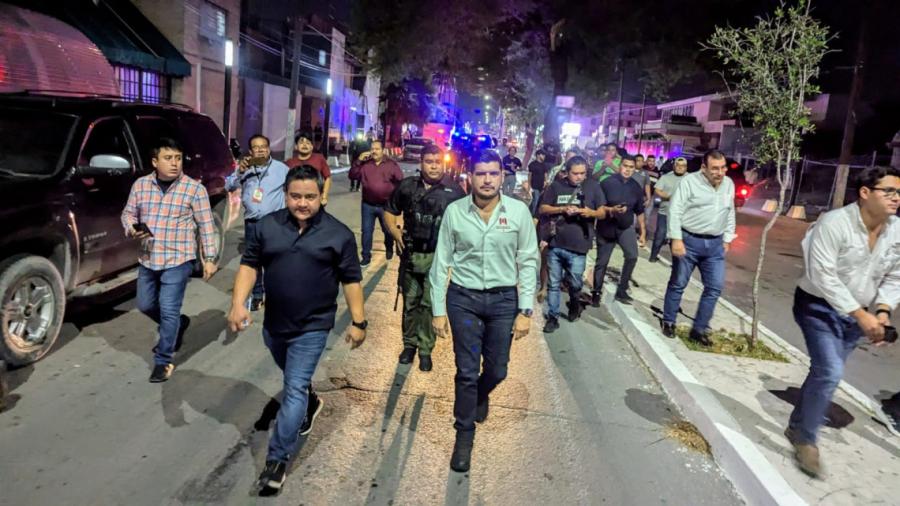 Beto Granados elimina «El Roll» en la Avenida Álvaro Obregón en Matamoros.
