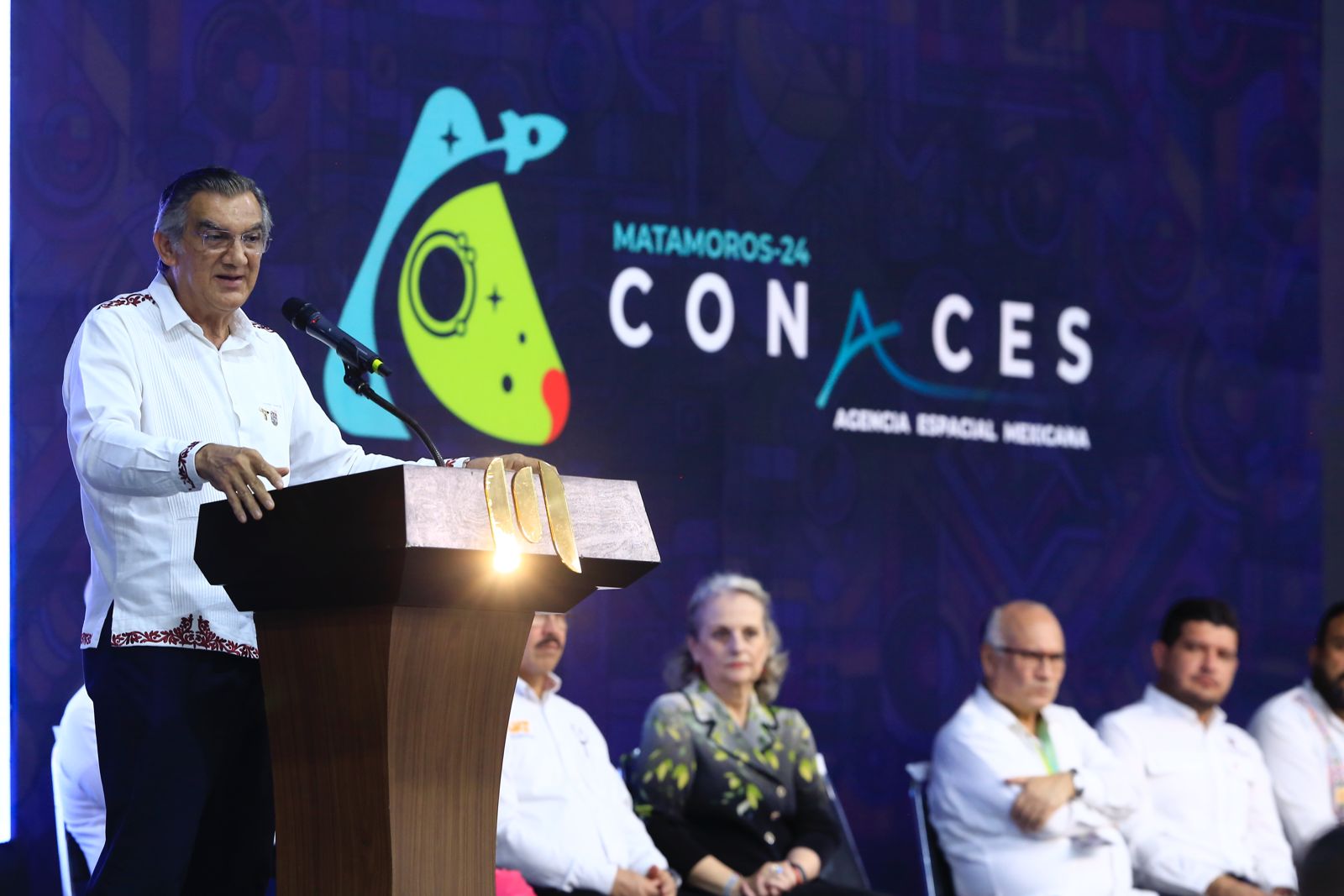 El gobernador Américo Villarreal da inicio al Congreso Nacional de Actividades Espaciales 2024 en Tamaulipas