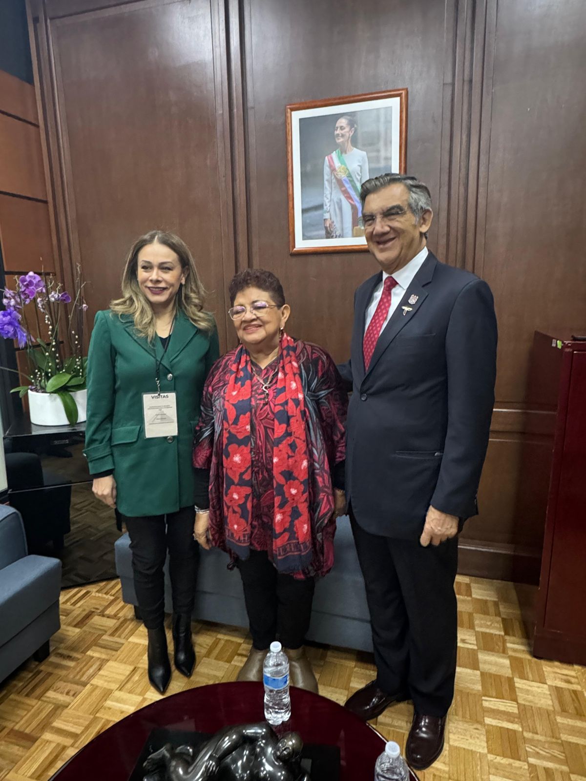 El gobernador Américo Villarreal se reúne con Ernestina Godoy y comenta que Tamaulipas es el estado que más avanza en la reforma judicial