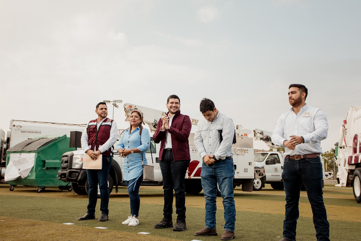 Entrega el alcalde Beto Granados parque vehicular para servicios públicos en Matamoros
