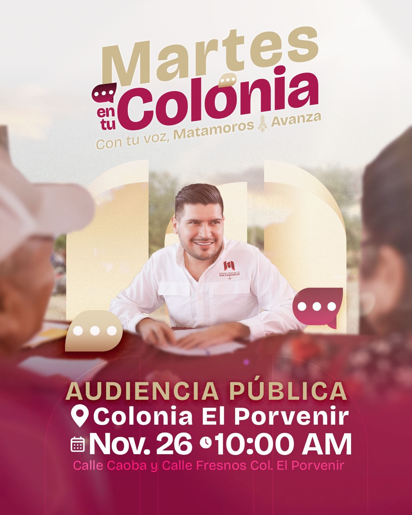 Alcalde Beto Granados siempre cerca de los ciudadanos a través del programa “Martes en tu Colonia”