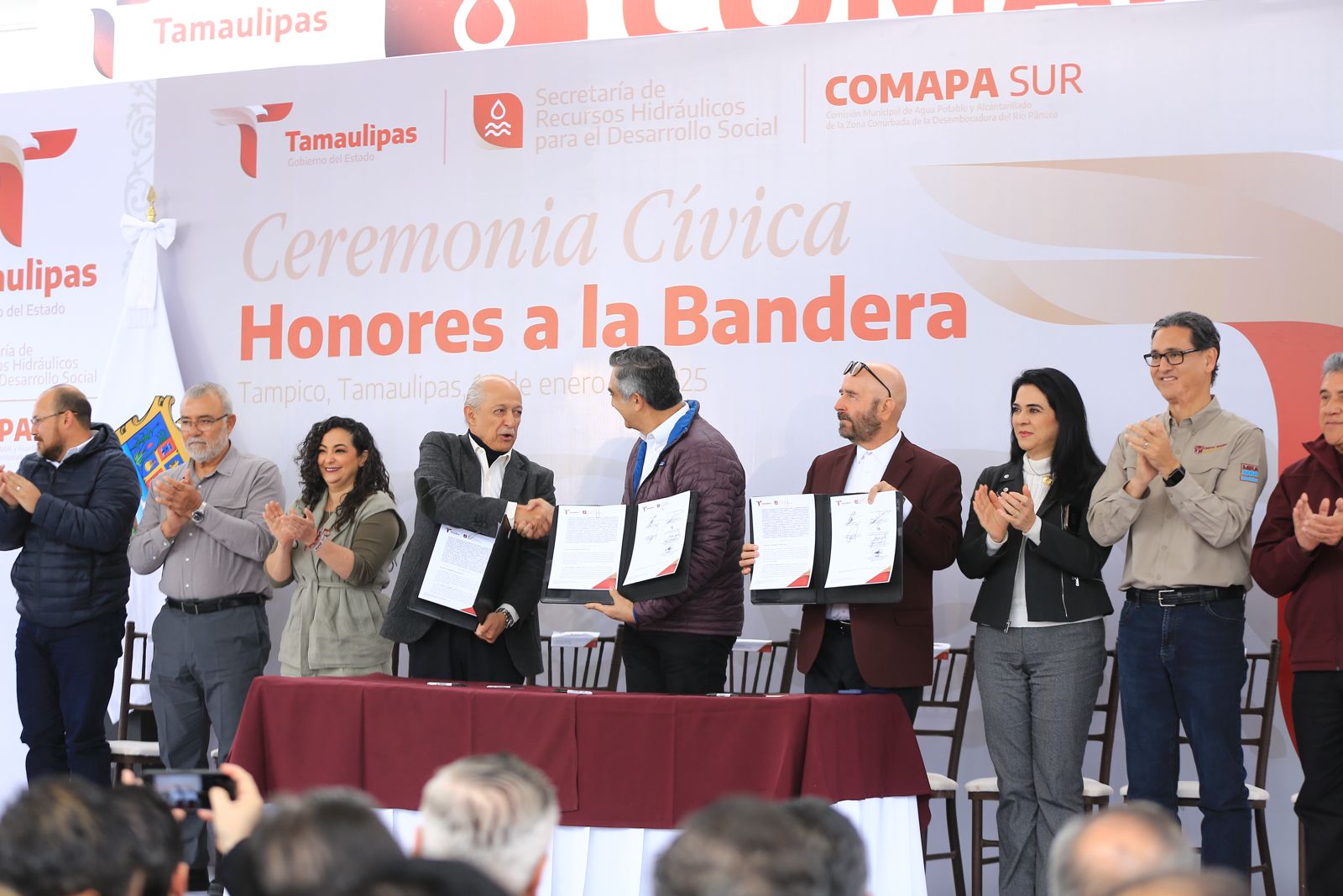 Reconocen habitantes de la zona conurbada del sur de Tamaulipas al Gobernador Américo Villarreal Anaya por acertadas acciones ante la crisis hídrica de la región