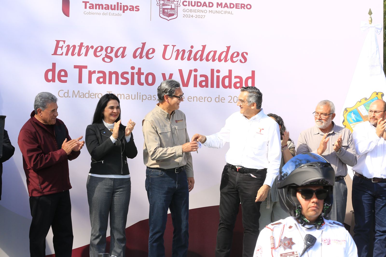 El gobernador Américo Villarreal impulsa la cultura y el orden vial en Ciudad Madero con Museo de Geología y nuevos vehículos para Tránsito