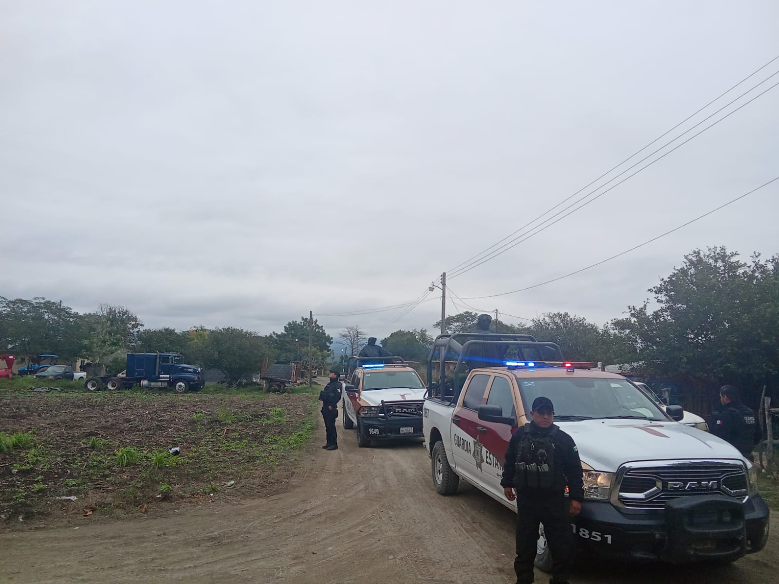 La Guardia Estatal garantiza la tranquilidad en áreas rurales con el operativo “Ejido Seguro”