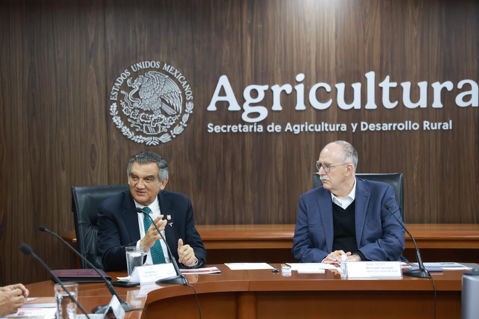 El gobernador Américo Villarreal gestiona apoyos para fortalecer la agricultura en Tamaulipas