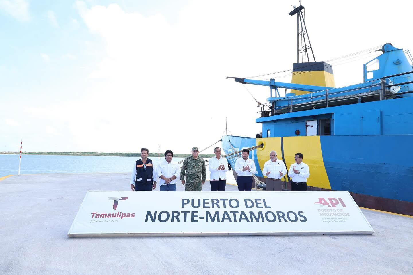 El alcalde Beto Granados supervisa el progreso del Puerto Norte de Matamoros