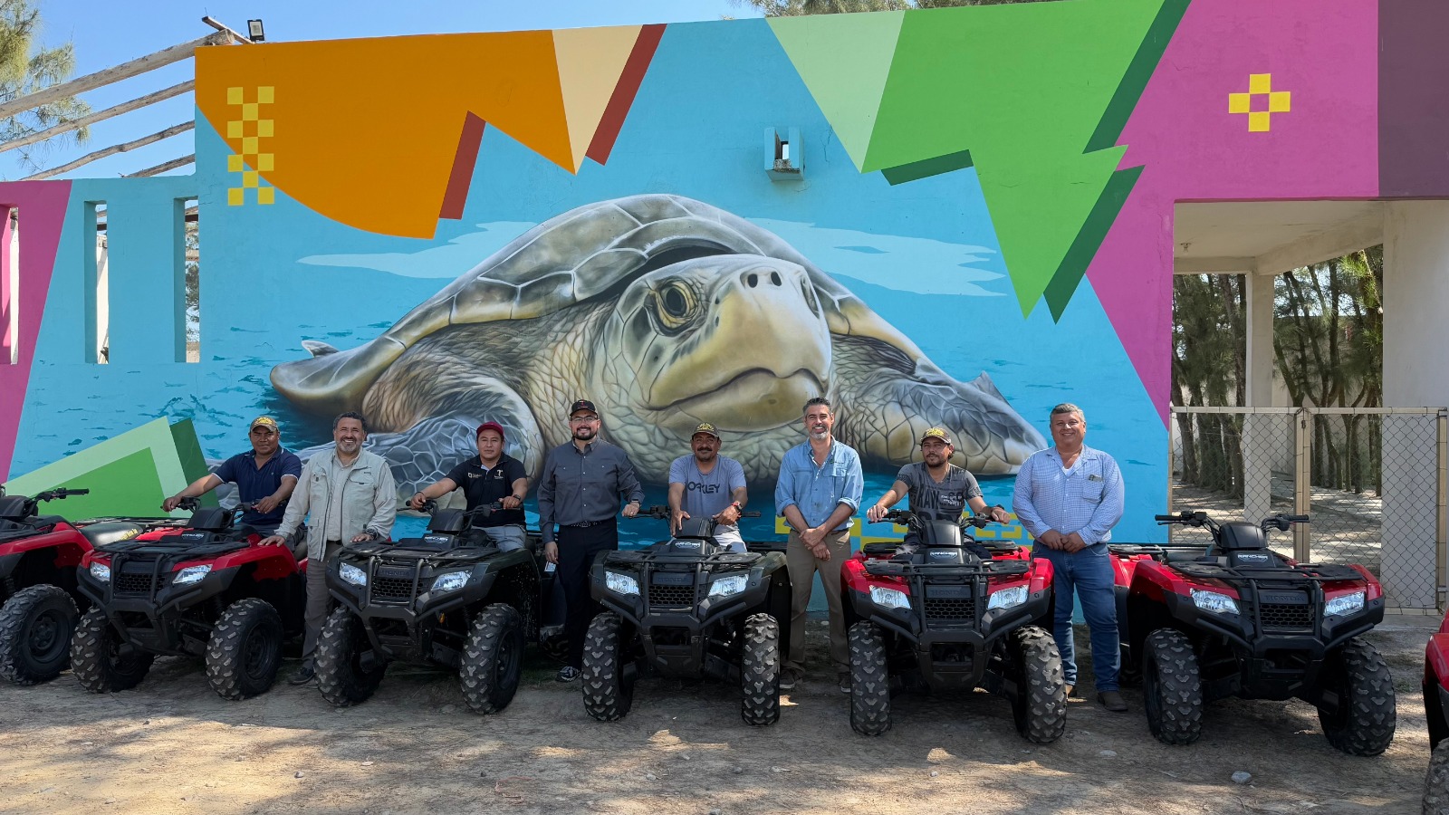 Tamaulipas fortalece la vigilancia en campos tortugueros con 14 cuatrimotos