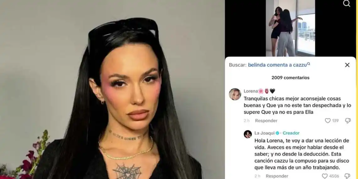 La Joaqui defiende a Cazzu: ¿La canción no es para Ángela Aguilar?