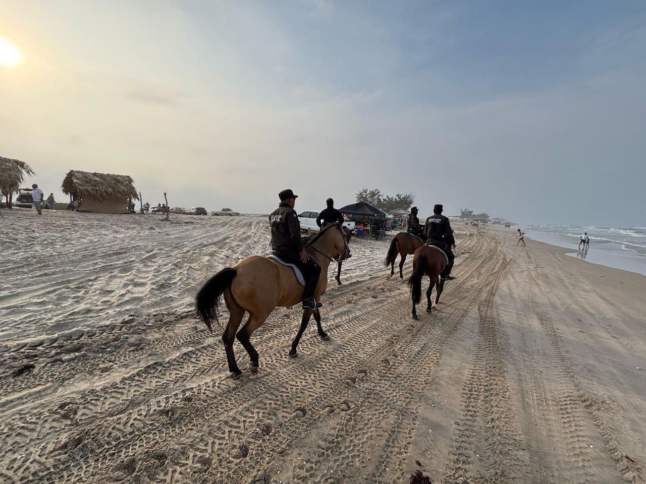 Refuerza Guardia Estatal vigilancia en La Pesca con Agrupamiento Montado