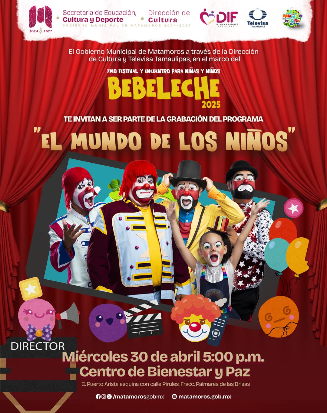 Niñas y niños de Matamoros podrán ser parte del programa «El Mundo de los Niños»: Gobierno Municipal de Matamoros