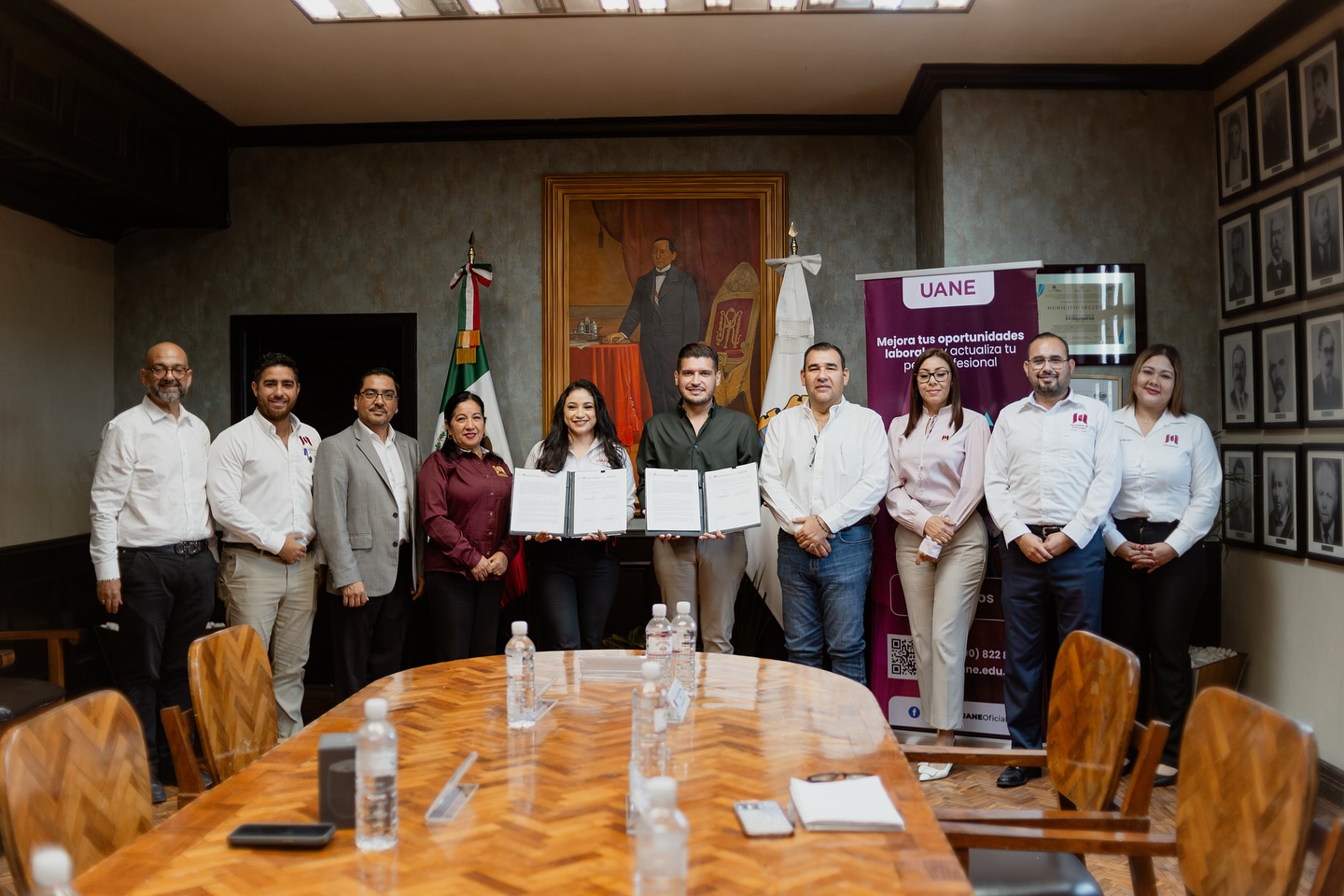 El Gobierno Municipal de Matamoros firma convenio con la Universidad Americana del Noreste para otorgar becas a trabajadores