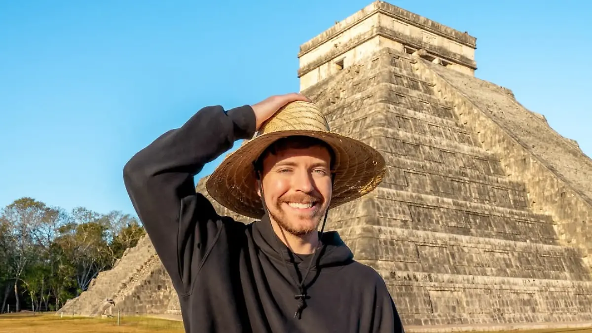 MrBeast pasa 100 horas en Chichén Itzá para grabar un video