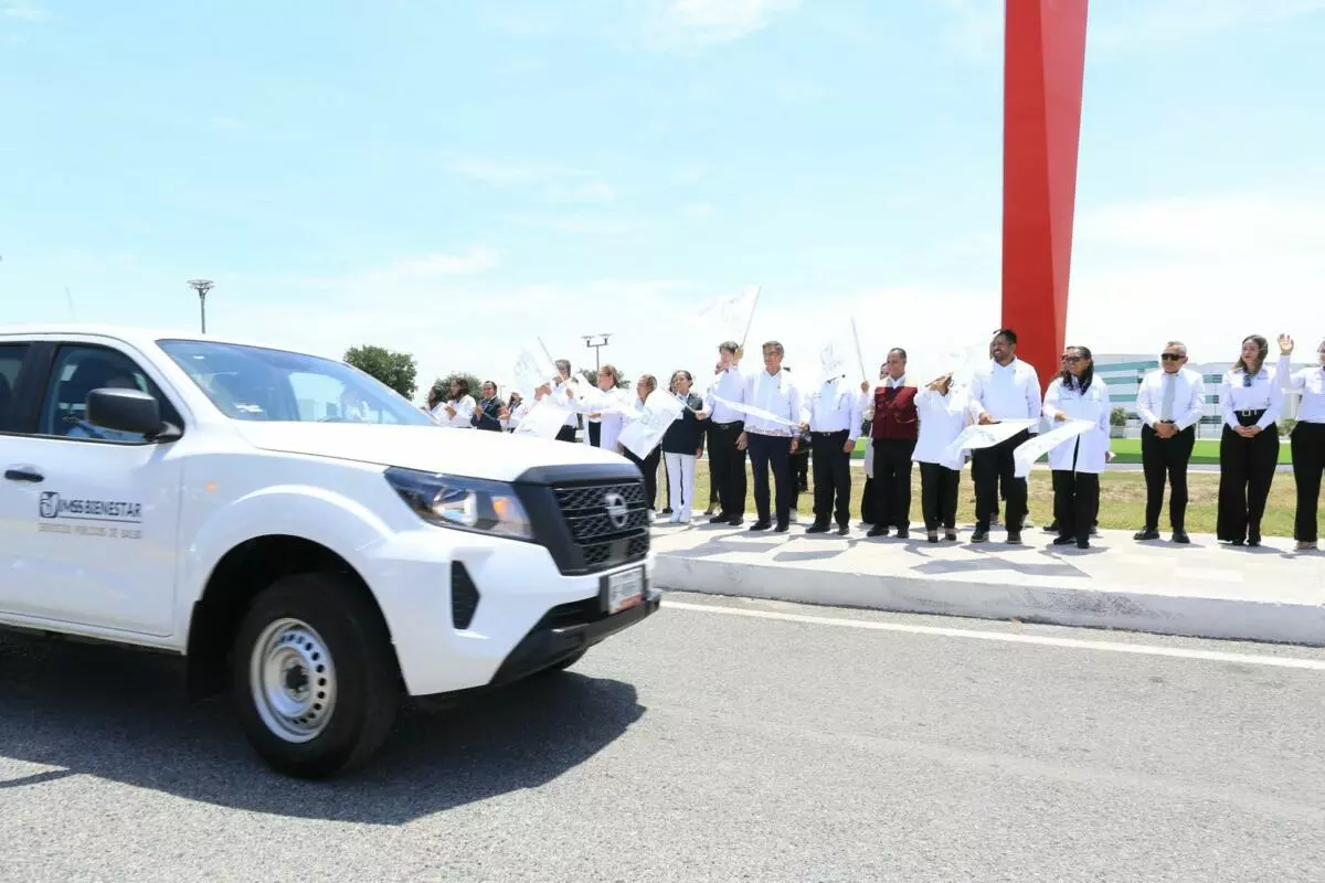 El gobernador Américo activa nueva flota del IMSS-Bienestar para fortalecer la salud en Tamaulipas