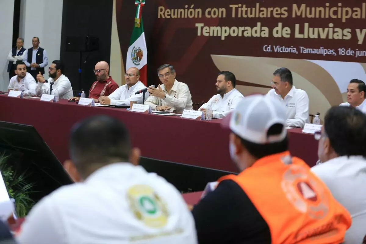 El gobernador Américo Villarreal impulsa estrategia preventiva por temporada de lluvias y huracanes