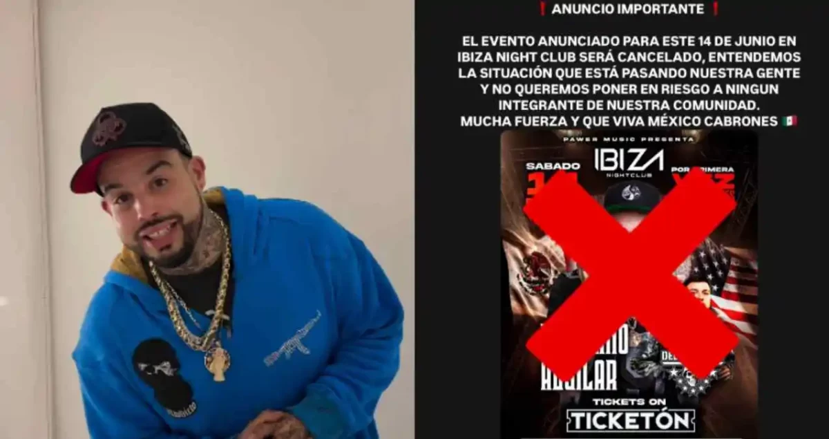 Emiliano Aguilar cancela concierto en Los Ángeles y lanza mensaje en apoyo a migrantes