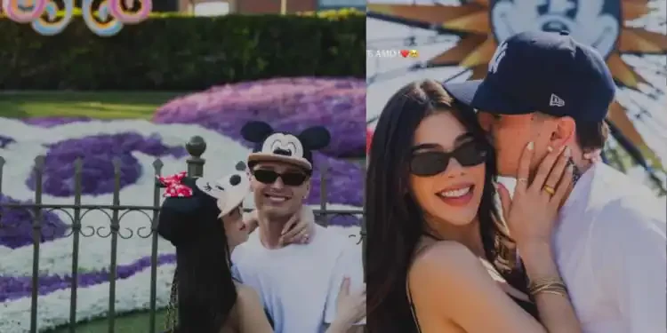 Peso Pluma y Kenia Os disfrutan juntos de un día en Disneyland