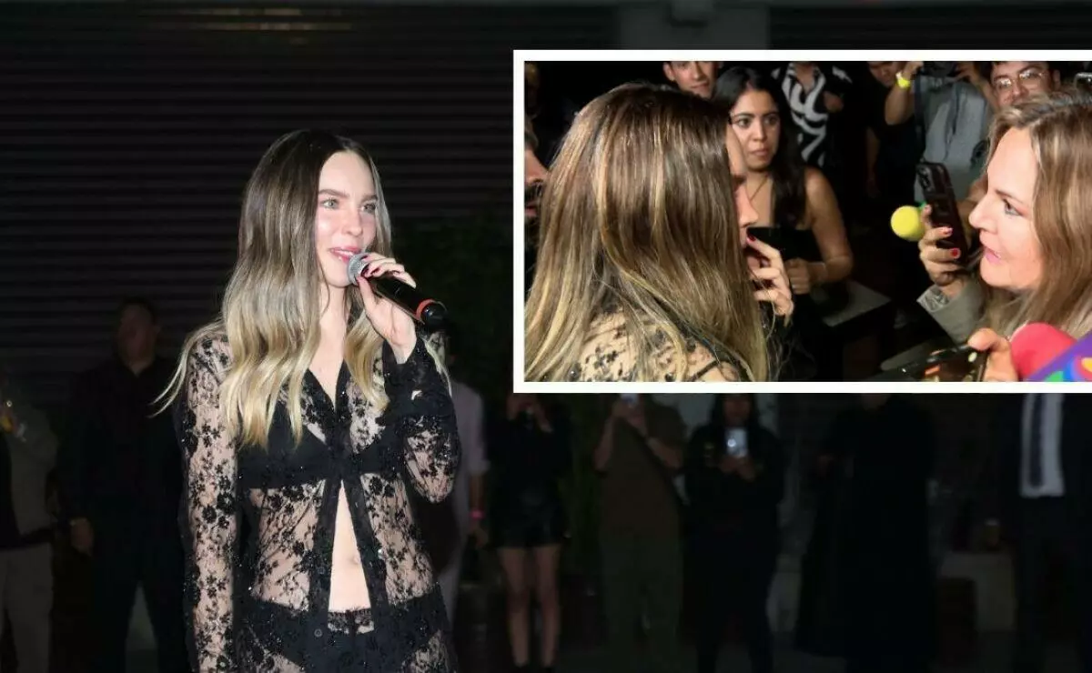 Belinda se preocupa por periodista tras caída en presentación de su disco ‘Indómita’