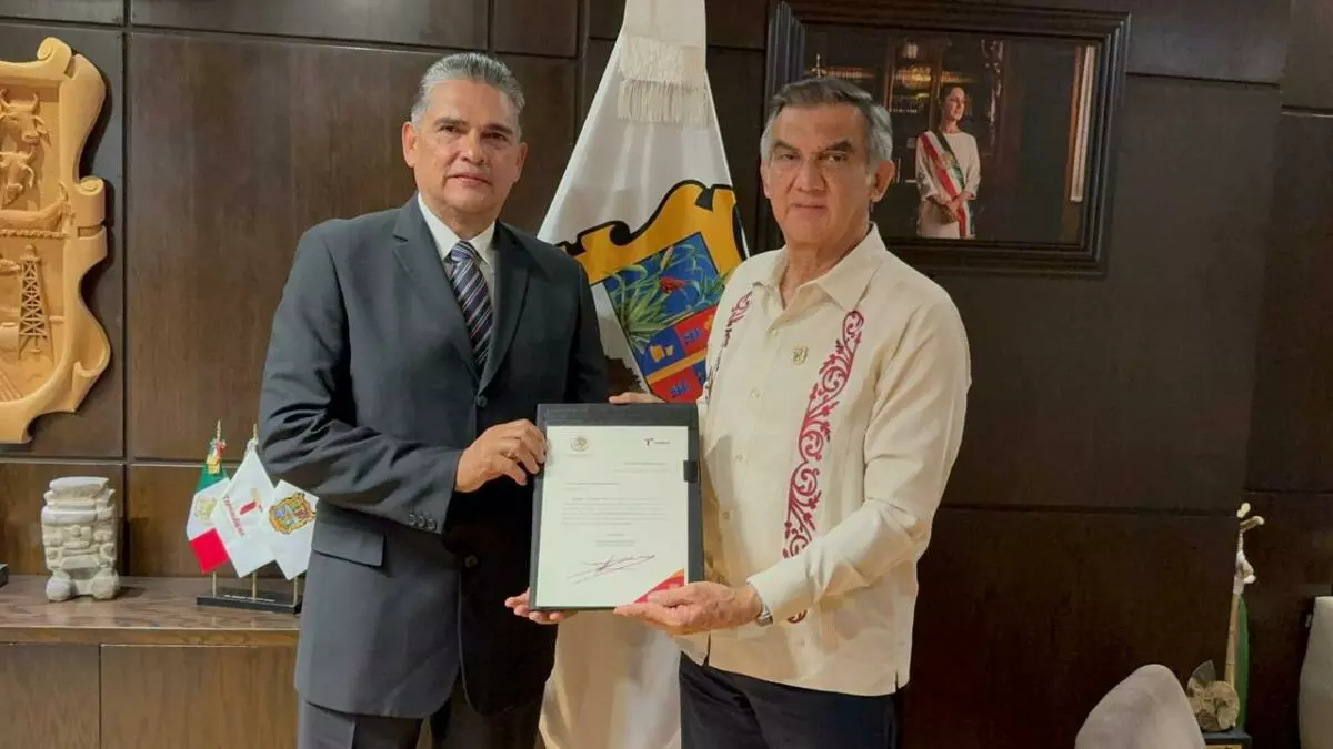 El gobernador Américo Villarreal designa al nuevo secretario de Seguridad en Tamaulipas
