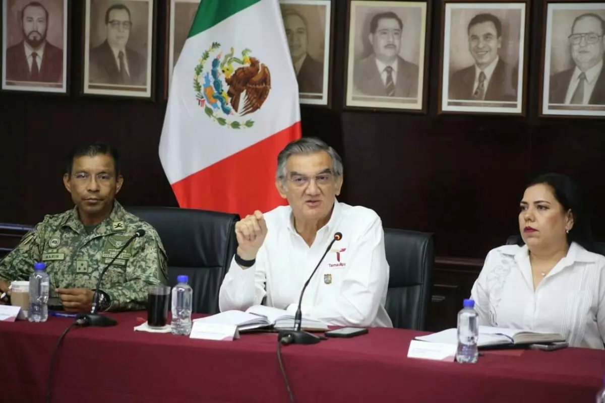 El gobernador Américo Villarreal llama a redoblar esfuerzos para fortalecer la seguridad pública en Tamaulipas