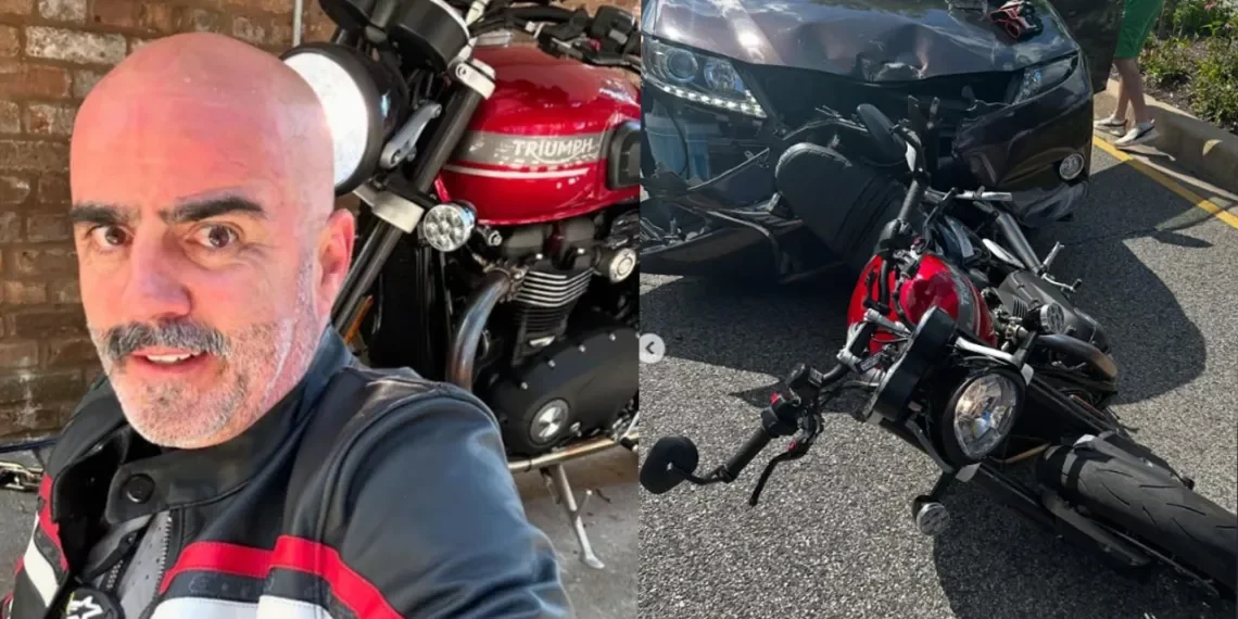 “El Estaca”, querido conductor sufre un fuerte accidente en moto: ¿Cuál es su estado de salud?
