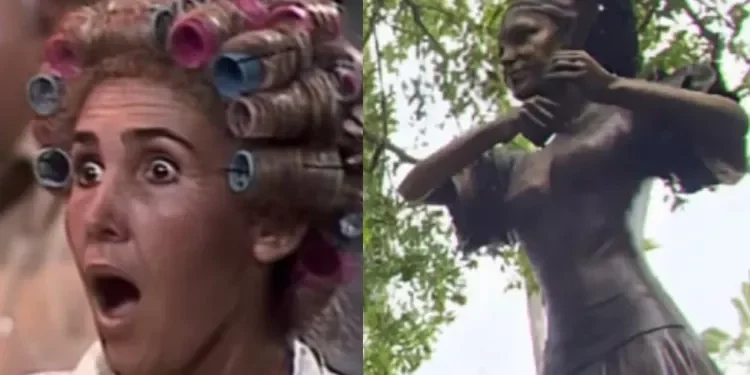 Piden quitar estatua de Florinda Meza en Zacatecas para honrar a la primera esposa de Chespirito