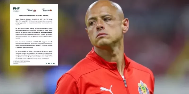 Por comentarios misóginos, Chivas y Federación toman medidas contra “Chicharito”
