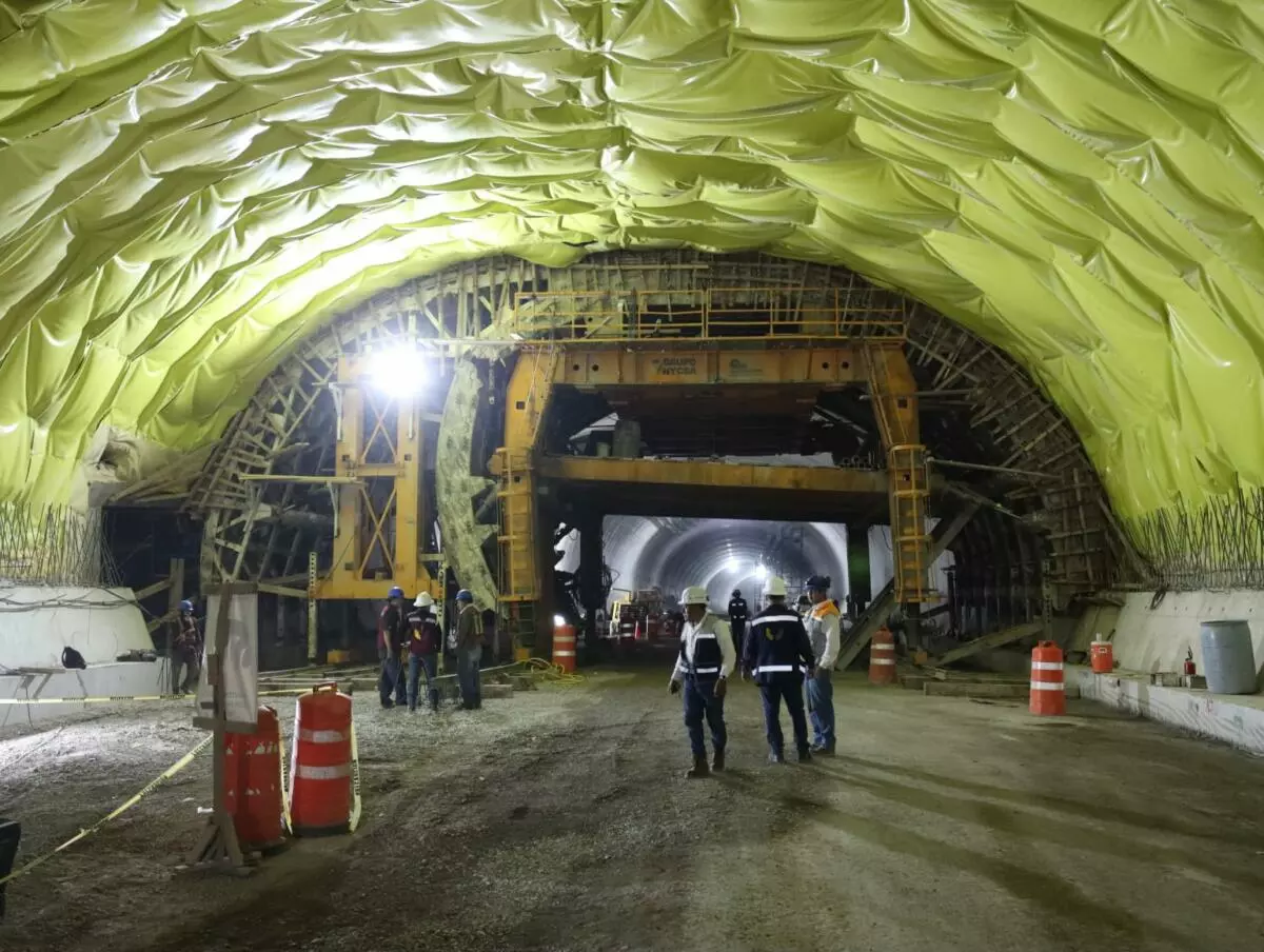 Filtraciones en túnel de la MOT no representan riesgo; se ubican en partes sin revestimiento de concreto